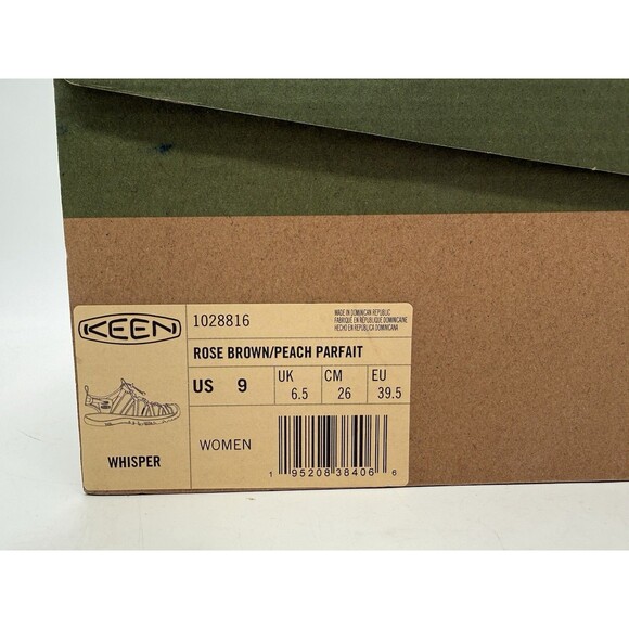 KEEN Women's Whisper Closed Toe Hiking Sandals Rose Brown Peach Pink Size 9 - Picture 10 of 12